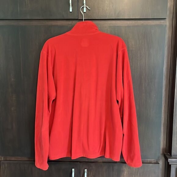 First Ascent Eddie Bauer Red 1/4 Zip Fleece Large - Picture 2 of 5